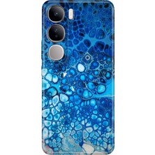 Grabono Vivo V40 Lite Kılıf Renkli Esnek Baskı Silikon Özel Temalı Desenli Derin Mavi
