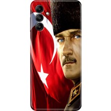 Grabono Samsung Galaxy M14 Uyumlu Kapak Kılıf Tasarım Esnek Silikon Mustafa Kemal