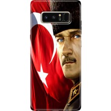 Grabono Samsung Galaxy Note 8 Kılıf Renkli Temalı Desenli Tpu Note8 Silikon Mustafa Kemal