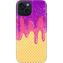 Grabono iPhone 13 - 14 Kılıf Renkli Tpu Uv Baskılı Desenli Silikon Krema