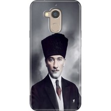 Grabono General Mobile Gm 8 Uyumlu Kılıf Desenli Silikon Renkli Tpu Uv Atatürk