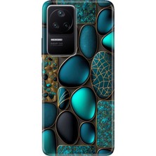 Grabono Xiaomi Poco F4 Kılıf Desenli Kapak Renkli Marble