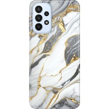 Grabono Samsung Galaxy A23 Kılıf Renkli Özel Temalı Desenli Silikon Tpu Stok Arsos Mermer