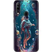 Grabono General Mobile Gm 20 Pro Kılıf Baskılı Silikon Case Uv Astronot