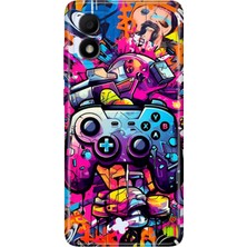 Grabono Tcl 303 Kılıf Silikon Renkli Phone Case Gamer