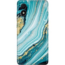 Grabono Tcl 303 Kılıf Silikon Renkli Phone Case Simli Taş