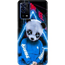 Grabono Oppo A55 4g Kılıf Renkli Özel Temalı Desenli Silikon Tpu Stok Cool Panda