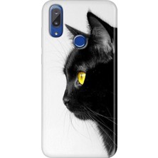 Grabono Vestel Venus E5 Kılıf Desenli Baskılı Hd Özel Tasarım Tpu Silikon Kedi Bakışı