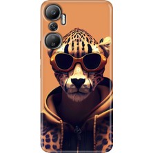 Grabono Infinix Hot 20 Kılıf (X6826C) Desenli Baskılı Esnek Silikon Kapak Tiger