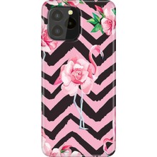Grabono Oukitel C21 Pro / Plus Uyumlu Kılıf Desenli Silikon Renkli Tpu Uv Flamingo