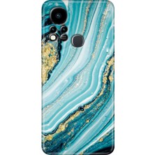 Grabono Infinix Hot 11S Uyumlu Kılıf Renkli Tpu Silikon Simli Taş