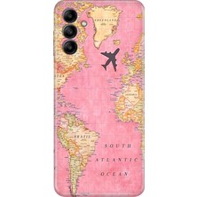 Grabono Samsung Galaxy M34 Uyumlu Kılıf Tasarım Kaliteli Kapak Map