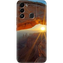 Grabono Tecno Spark 8c Kılıf Renkli Temalı Desenli Tpu Tecno 8c Silikon Sun