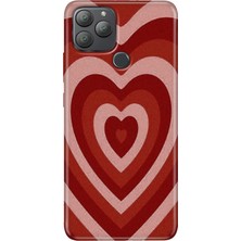 Grabono General Mobile Gm 22 Plus Kılıf Desenli Esnek Silikon Uv Mat Kalp