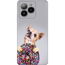 Grabono Omix X7 Kılıf Renkli Özel Temalı Desenli Silikon Tpu Stok Donut Dog