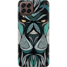 Grabono Samsung Galaxy M33 Kılıf Baskılı Esnek Silikon Kapak Lion Mandala