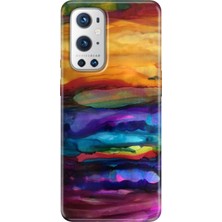 Grabono Oneplus 9 Pro Kılıf Renkli Özel Temalı Desenli Silikon Tpu Sulu Boya