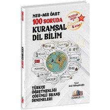 Anla Kazan Yayınları Türkçe Fm 2026 Öabt Meb-Ags Türkçe Öğretmenliği 100 Soruda Kuramsal Dil Bilim Deneme Çözümlü Yıldızlar Geçidi 4. Kitap
