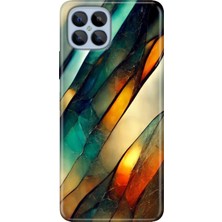 Grabono Omix X600 Kılıf Kılıf Renkli Esnek Silikon Temalı Desenli Tpu Flora Mermer