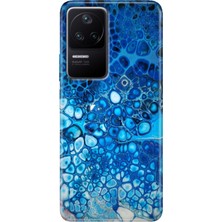Grabono Xiaomi Poco F4 Kılıf Desenli Kapak Renkli Derin Mavi
