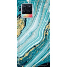 Grabono Realme 8 / Realme 8 Pro Kılıf Kılıf Renkli Esnek Silikon Temalı Desenli Tpu Simli Taş