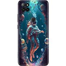 Grabono Casper Via E30 Kılıf Renkli Temalı Desenli Tpu Silikon Astronot