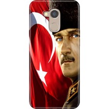 Grabono General Mobile Gm 8 Uyumlu Kılıf Desenli Silikon Renkli Tpu Uv Mustafa Kemal