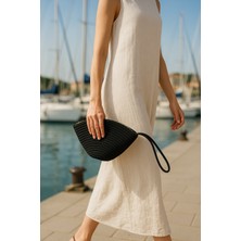 Lorevie Kadın Hasır Clutch Çanta