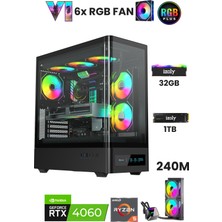 Nextgen H Ryzen 5 7500F 32GB Ddr5 1tb M.2 Nvme Rtx 4060 8gb 240MM Sıvı Soğutma Oyuncu Masaüstü Bilgisayarı