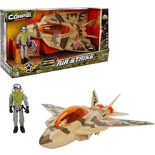 Just Cheap Store Sesli ve Işıklı The Corps Air Strike Askeri Oyun Seti
