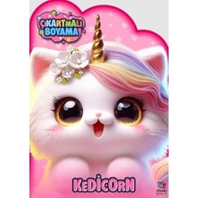 Senson Kedicorn Zamanı - Çıkartmalı Boyama Kitabı