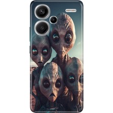 Grabono Xiaomi Redmi Note 13 Pro Plus 5g Kılıf Renkli Desenli Baskı Silikon Uv Ufo