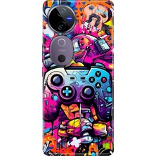 Grabono Vivo V40 Kılıf Desenli Temalı Esnek Silikon Gamer