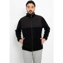 Softshell Detay Polar Su Itici Standart Fit Ceket Rüzgar Geçirmez Tam Fermuar Kışlık Unisex Mont