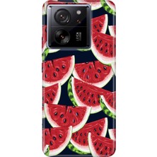 Grabono Xiaomi Mi 13T - 13T Pro Kılıf Renkli Desenli Baskı Tasarım Silikon Karpuz