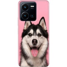 Grabono Vivo Y22S -Y35 Kılıf Renkli Tpu Uv Baskılı Desenli Silikon Hasky