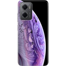 Grabono Xiaomi Redmi Note 11E Kılıf Renkli Özel Temalı Desenli Silikon Tpu World