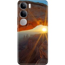 Grabono Vivo V40 Lite Kılıf Renkli Esnek Baskı Silikon Özel Temalı Desenli Sun