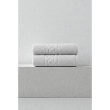Anılsan 2'li Rita Gri Banyo Havlusu - 70x140 Cm, 490Gr, %100 Pamuk, Spa Ve Otel Havlusu