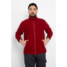 Unisex Anti-Pilling Tüylenme Yapmayan Standart Fit Tam Fermuarlı Soğuk Geçirmez Polar Hırka