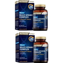 Nutraxin Vitals Men's Multi Vitamin Complex 60 Tablet X2 Adet