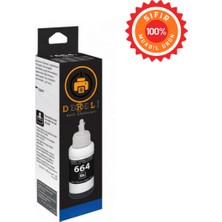 Drl Epson Uyumlu T6641 Siyah (Black) 70ML Muadil Mürekkep - L Serisi Tüm Tanklı Yazıcılar ile Uyumlu