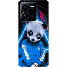 Grabono Vivo Y22S -Y35 Kılıf Renkli Tpu Uv Baskılı Desenli Silikon Cool Panda