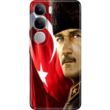 Grabono Vivo V40 Lite Kılıf Renkli Esnek Baskı Silikon Özel Temalı Desenli Mustafa Kemal