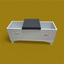 Galoşluk Galoş Sehpası Puf Klinik Tipi Gri Renkli