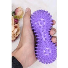 Fıstık Şeklinde Duyu Topu 15 cm Uzunluk Mor Renkli