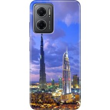 Grabono Xiaomi Redmi Note 11E Kılıf Renkli Özel Temalı Desenli Silikon Tpu Dubai