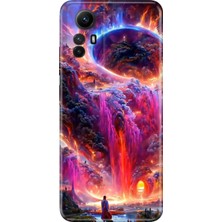 Grabono Xiaomi Redmi Note 12S Kılıf Renkli Desenli Baskı Tasarım Silikon Gizemliülke