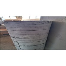 Ünal File Parke Desen Gri Yer Muşambası 1 x 4 Metre Pvc Zemin Kaplaması Keçeli Yer Muşambası Mineflö