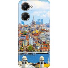 Grabono Vivo Y18 Kılıf Renkli Desenli Özel Tasarım Uv Baskı Silikon Kapak Istanbul